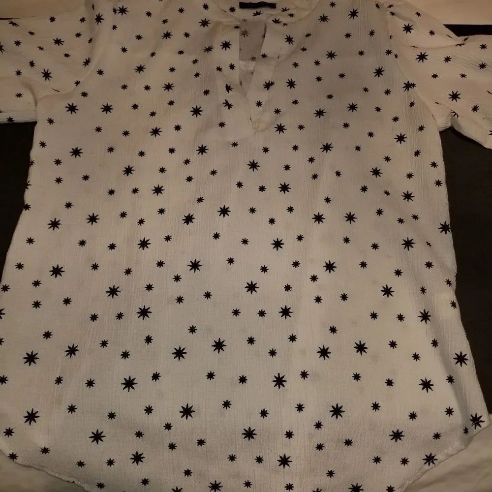 CAMISOLE TOP WHITE/BLACK TOP - Picture 3 of 15
